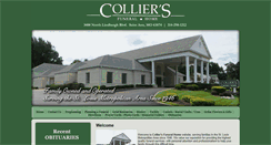 Desktop Screenshot of colliersfuneralhome.com